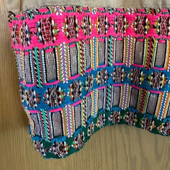 Vilagallo Gold Sheen Acetate Lined Embroidered Hem Dress / EUR 42 / large - Picture 2 of 12